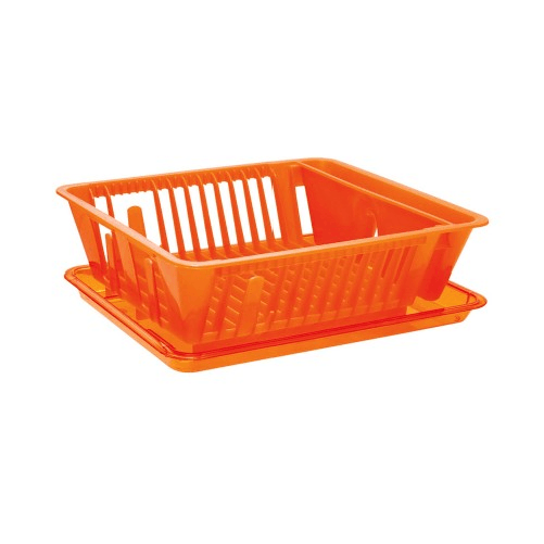 Scolapiatti-in-Termoplastica-con-Vassoio-Salvagocce-per-Piatti-Cucina