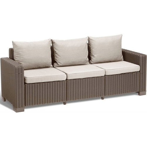 Divano-3-Posti-in-Resina-da-Esterno-Giardino-Marrone-con-Cuscini