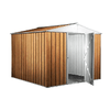 Box-lamiera-giardino-276x260cm-x-h2.12m---110KG---72mq-casetta-attrezzi-in-Acciaio-Zincato---LEGNO