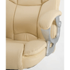 Poltrona-regolabile-e-girevole-da-Ufficio-Presidenziale-direzionale-ergonomica-Modello-Silky-in-ecopelle-colore-beige