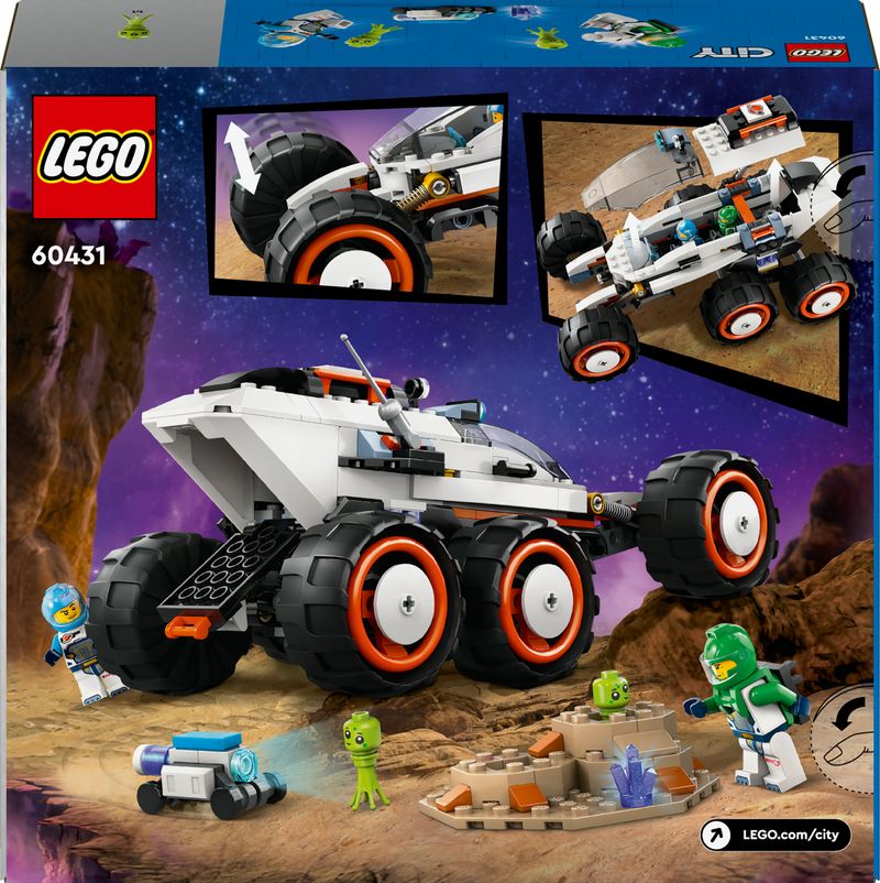 LEGO-City-60431-Rover-Esploratore-Spaziale-e-Vita-Aliena-Giochi-per-Bambini-6--con-2-Minifigure-di-Astronauti-Robot-e-2-Alieni