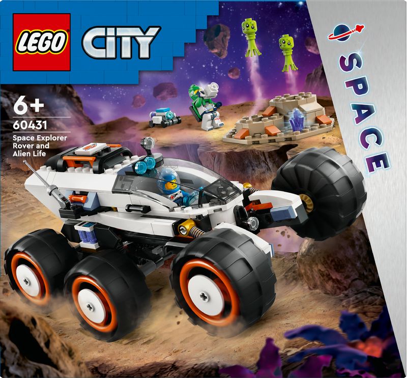 LEGO-City-60431-Rover-Esploratore-Spaziale-e-Vita-Aliena-Giochi-per-Bambini-6--con-2-Minifigure-di-Astronauti-Robot-e-2-Alieni