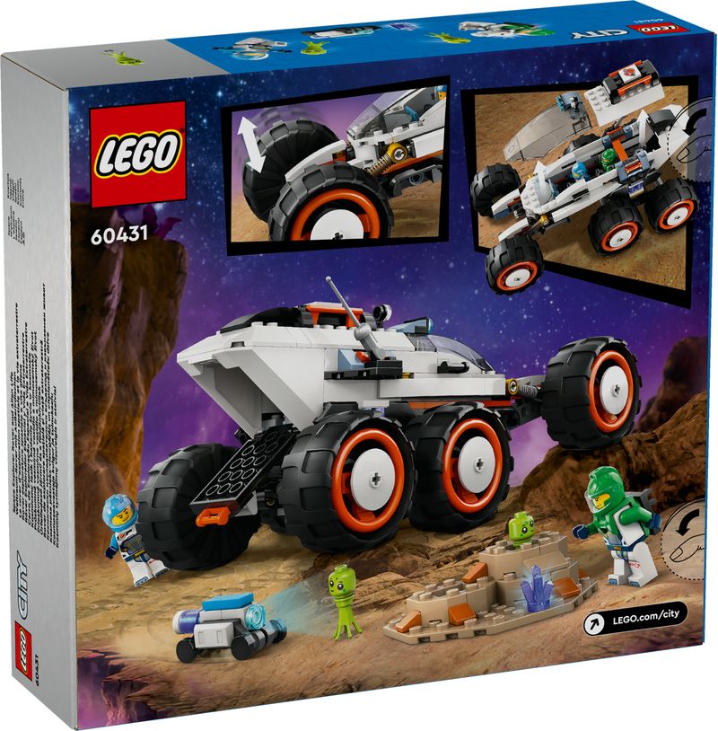 LEGO-City-60431-Rover-Esploratore-Spaziale-e-Vita-Aliena-Giochi-per-Bambini-6--con-2-Minifigure-di-Astronauti-Robot-e-2-Alieni