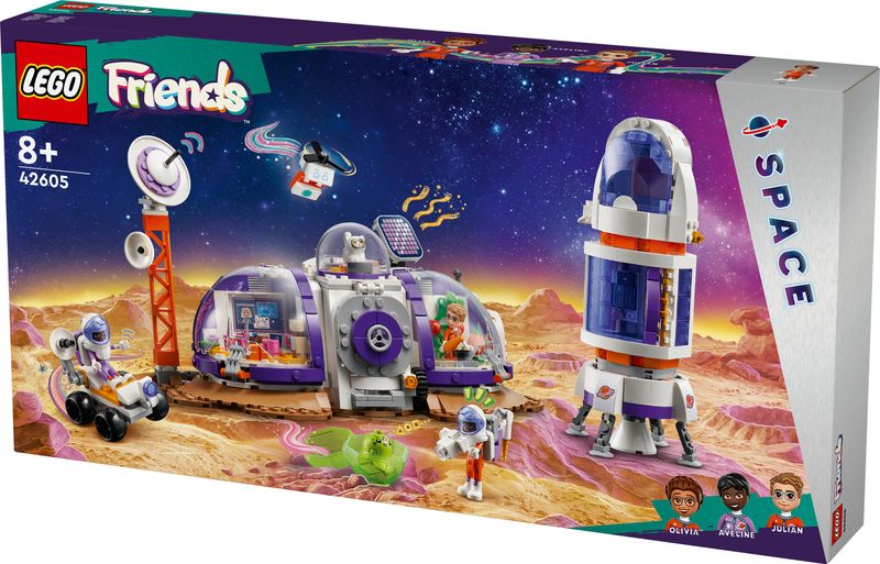 LEGO-Friends-42605-la-Base-Spaziale-su-Marte-e-Razzo-Giochi-per-Bambini-di-8--Anni-con-4-Mini-Bamboline-Rover-e-Accessori