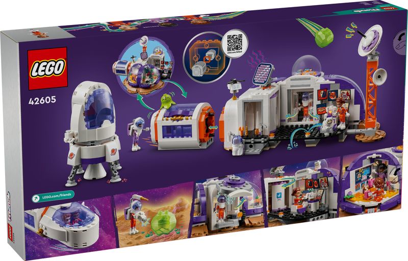 LEGO-Friends-42605-la-Base-Spaziale-su-Marte-e-Razzo-Giochi-per-Bambini-di-8--Anni-con-4-Mini-Bamboline-Rover-e-Accessori