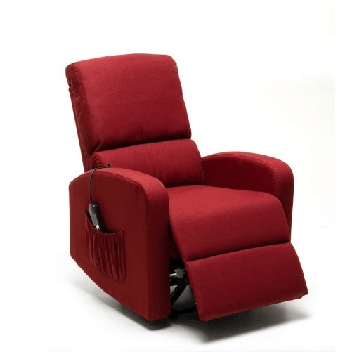 Poltrona-Relax-Reclinabile-in-Tessuto-Rosso-Elettrica-Poggiapiedi-Sofa-Salotto