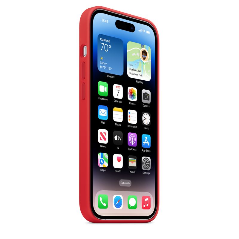 Apple-Custodia-MagSafe-in Silicone-per-iPhone 14 Pro -Product-Red