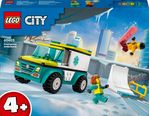 LEGO-City-60403-Ambulanza-di-Emergenza-e-Snowboarder-Veicolo-Giocattolo-per-il-Pronto-Soccorso-Giochi-per-Bambini-4--Anni