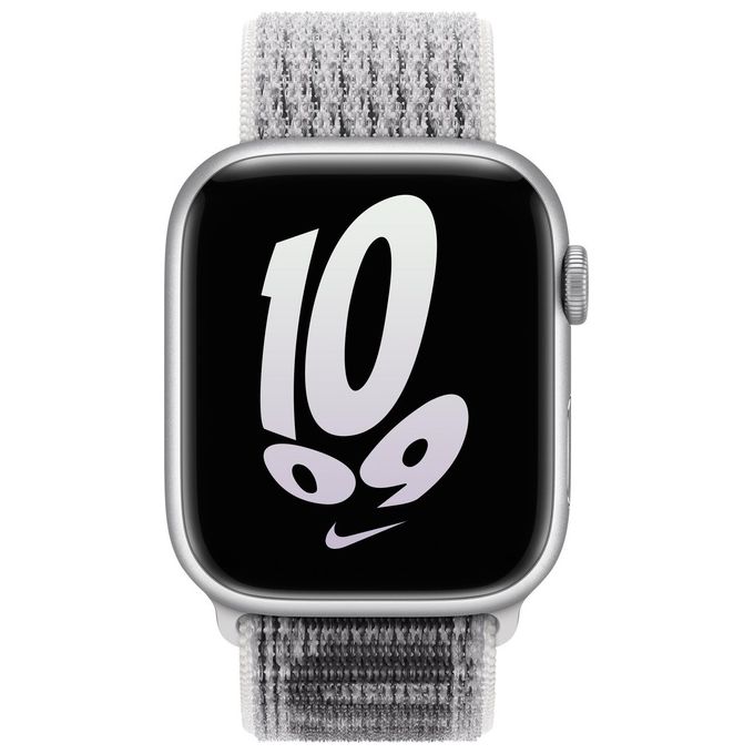 Apple-Watch-Nike-Sport-Loop-Bianco-Ghiaccio-Nero-45mm