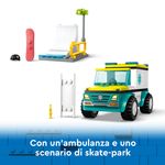 LEGO-City-60403-Ambulanza-di-Emergenza-e-Snowboarder-Veicolo-Giocattolo-per-il-Pronto-Soccorso-Giochi-per-Bambini-4--Anni