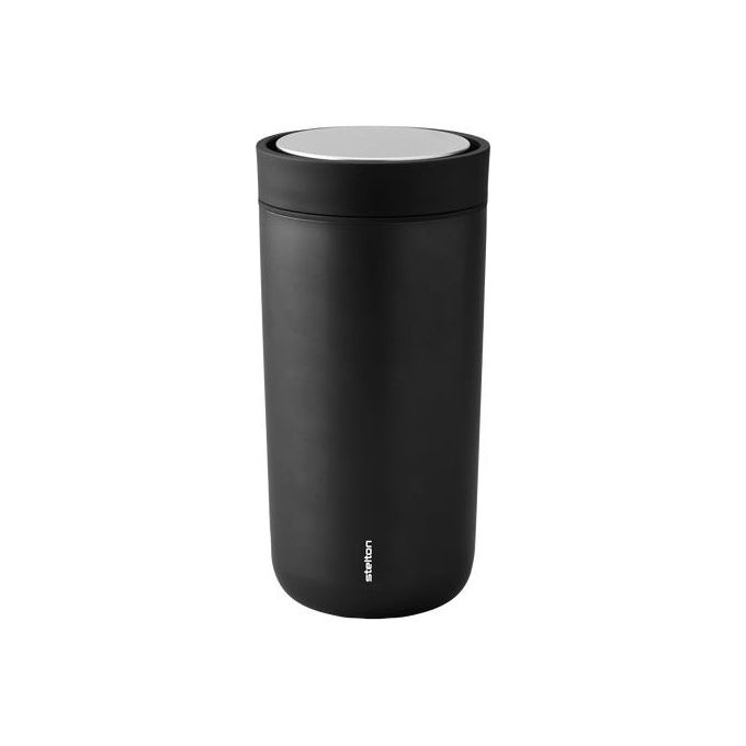 Stelton-To-Go-Click-Bicchiere-Termico-0.4-Litri-Nero-Metallico
