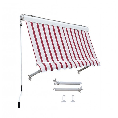 Tenda-da-Sole-a-Caduta-Cassonata-80x250-Riga-Rossa-con-Bracci