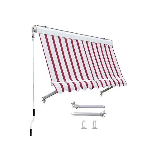 Tenda-da-Sole-a-Caduta-Cassonata-80x250-Riga-Rossa-con-Bracci