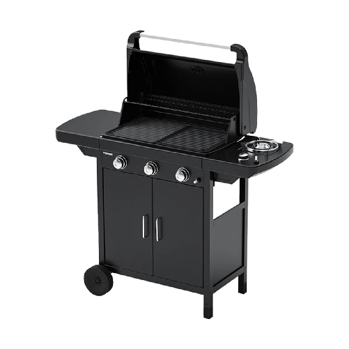 Barbecue-a-Gas-Campignaz-Compact-3-EXS-con-Griglia-e-piastra-Reversibile
