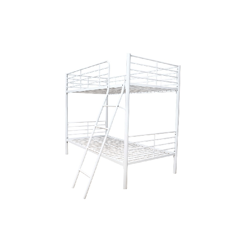 Struttura-Letto-a-Castello-199x97x160-cm-in-Metallo-Bianco