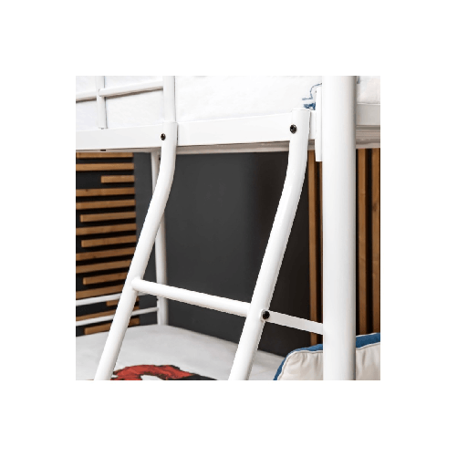 Struttura-Letto-a-Castello-199x97x160-cm-in-Metallo-Bianco