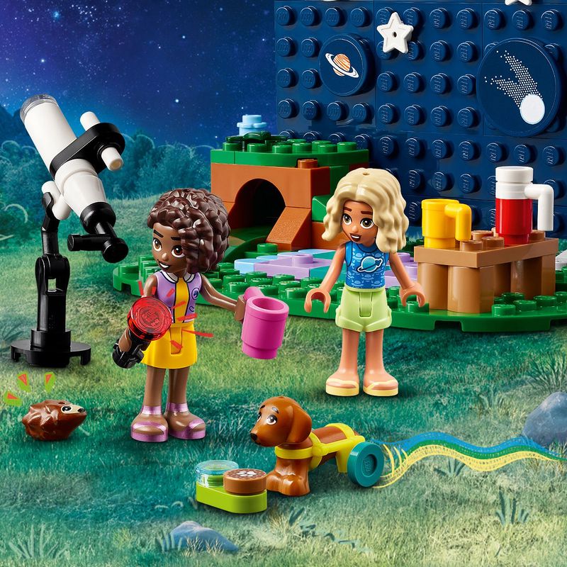 LEGO-Friends-42603-Camping-Van-Sotto-le-Stelle-Giochi-per-Bambini-7--con-Telescopio-Giocattolo-Auto-Mini-Bamboline-e-Cane