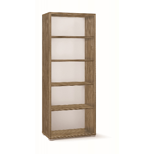 Libreria-in-Legno-Noce-con-5-Ripiani-a-Giorno-Ufficio-Scaffale-Moderna
