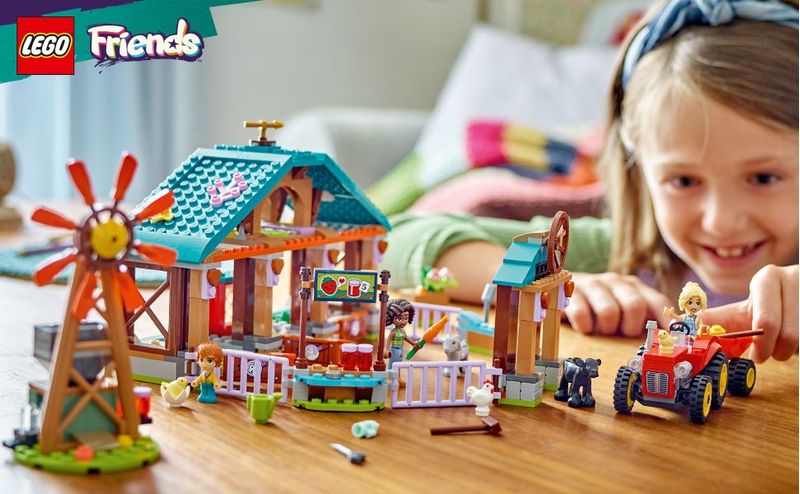 LEGO-Friends-42617-Il-Santuario-degli-Animali-della-Fattoria-Giocattolo-con-Trattore-e-3-Mini-Bamboline-Giochi-per-Bambini-6-