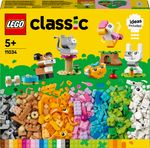 LEGO-Classic-11034-Animali-Domestici-Creativi-Giocattolo-per-Bambini-di-5--Anni-per-Costruire-Cane-Gatto-e-Altri-Animali