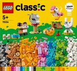 LEGO-Classic-11034-Animali-Domestici-Creativi-Giocattolo-per-Bambini-di-5--Anni-per-Costruire-Cane-Gatto-e-Altri-Animali