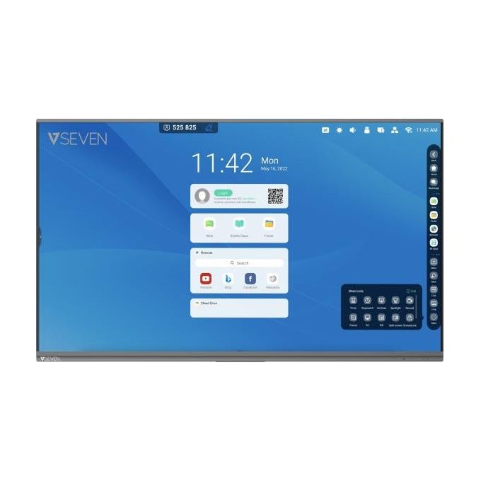 V7-IFP6502-V7PRO-Lavagna-Interattiva-65---3840x2160-Pixel-Touch-Screen-Nero-Usb---Bluetooth
