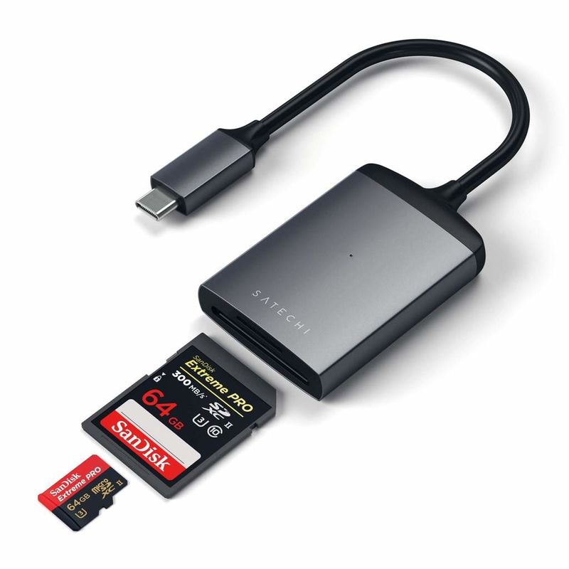 Satechi-Lettore-di-Schede-Sd-Ush-II-Usb-C-Space-Gray