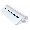 Satechi-Hub-Usb-C-con-Card-Reader-con-Cavo-Silver