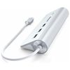Satechi-Hub-Usb-C-con-Card-Reader-con-Cavo-Silver