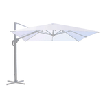 MILANI HOME DRAX - ombrellone 4x4 m con palo laterale e telo in nylon