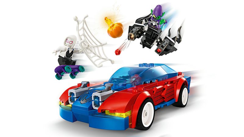 LEGO-Marvel-76279-Auto-da-Corsa-di-Spider-Man-e-Venom-Goblin-Gioco-per-Bambini-di-7--Anni-Veicoli-Giocattolo-dei-Supereroi