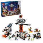 LEGO-City-60434-Base-Spaziale-e-Piattaforma-di-Lancio-Gioco-per-Bambini-8--con-Gru-Giocattolo-Astronave-Rover-e-6-Minifigure