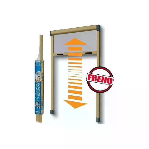Medal Zanzariera Hobby Avvolgibile in Kit per Finestra Anodizzato Bronzo 140x170cm Bazar