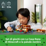 LEGO-Minecraft-21256-La-Casa-Rana-Giocattolo-da-Costruire-per-Bambini-di-8--Anni-con-Personaggi-Mob-e-Animali-del-Videogioco