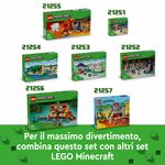 LEGO-Minecraft-21256-La-Casa-Rana-Giocattolo-da-Costruire-per-Bambini-di-8--Anni-con-Personaggi-Mob-e-Animali-del-Videogioco