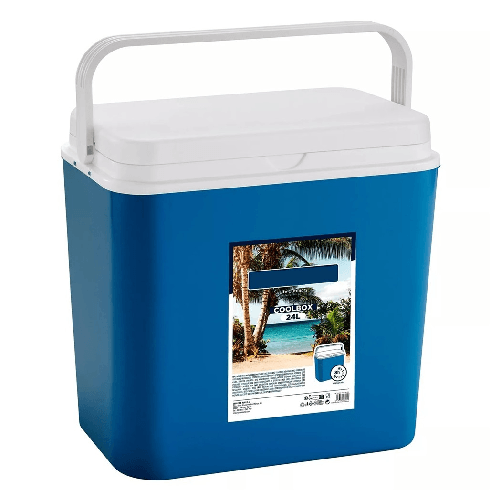 TrAdE Shop Traesio  Borsa Frigo Passivo Portatile Grande Blu 24lt Isolata Per Campeggio Viaggio Picnic 860010 -
