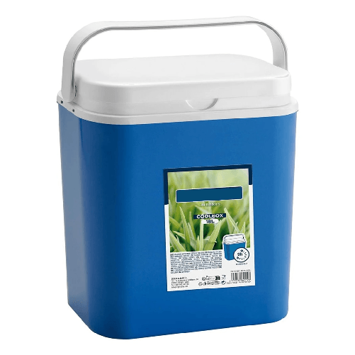 TrAdE Shop Traesio  Borsa Frigo Passivo Portatile Blu 18 Lt Isolata Per Campeggio Viaggio Picnic 860126 -