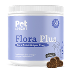 Pet Sprint Probiotici Per Cani Flora Plus - Pre e Probiotico Digestivo Per Cani, Favorisce La Digestione e Salute Intestinale - Marca Italiana