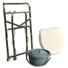 Ausilium-Sedia-Pieghevole-Comoda-4-in-1-per-Wc-o-Doccia-Altezza-Regolabile