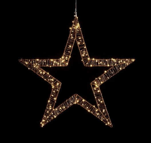 Stella190 Microled Flat D.50 cm luce natalizia, addobbo di natale