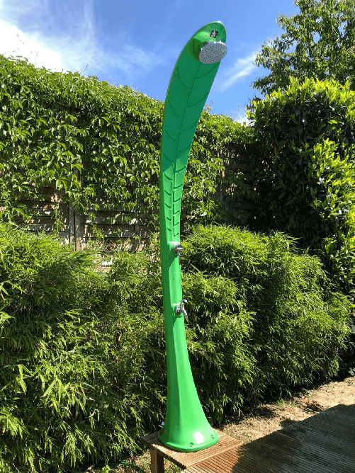 Starmatrix-Foglia-Verde-Doccia-a-Riscaldamento-Solare-Curva-In-Polietilene-Altezza-220-Cm-Verde-Soffione-Anticalcare-Miscelatore-Monocomando-Rubinetto-Acqua-Fredda