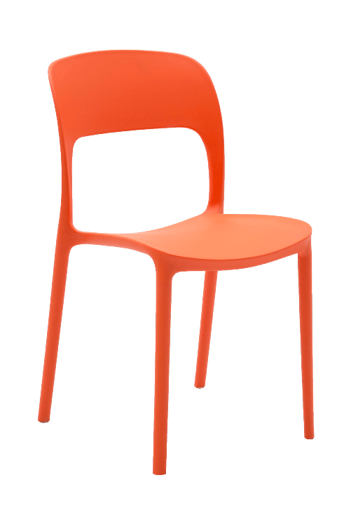 Konte.Design-Set-da-4-sedie-South-Beach-in-polipropilene-arancioni