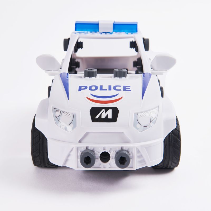 Meccano-JUNIOR-Radiocomando-della-Polizia-Costruzioni-per-bambini-73-pezzi-in-plastica-Giocattoli-per-bambini-dai-5-anni-in-su