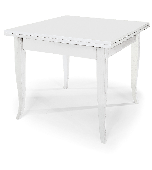 Konte.Design-Tavolo-Santa-Croce-in-legno-bianco-allungabile-a-libro-80x80---160x80-cm
