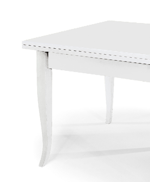 Konte.Design-Tavolo-Santa-Croce-in-legno-bianco-allungabile-a-libro-80x80---160x80-cm