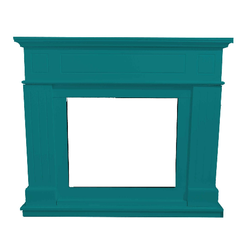 Mpc Cornice Camino Pienza Turchese Blu Turchese Cornice Caminetti Pienza Blu Turchese Struttura In Legno Mdf Di Facile Montaggio