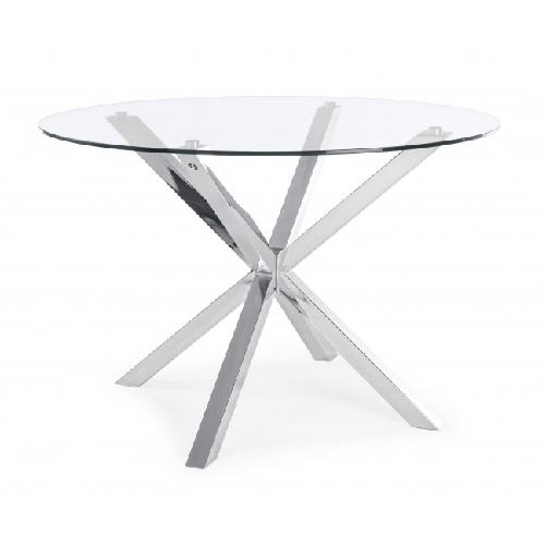 Konte.Design-Tavolo-May-rotondo-in-vetro-e-acciaio-con-gamba-acciaio-d114-cm