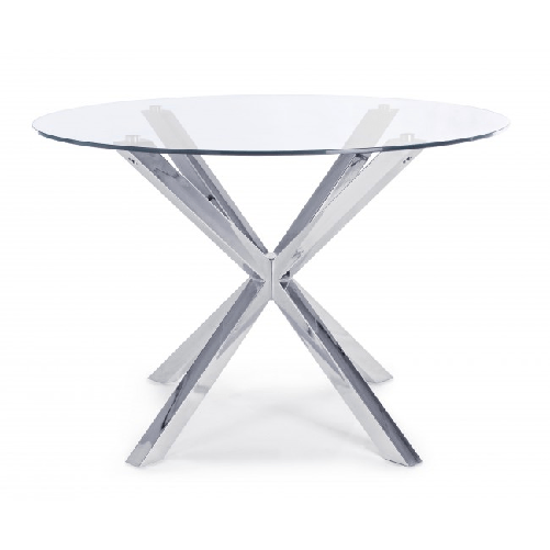 Konte.Design-Tavolo-May-rotondo-in-vetro-e-acciaio-con-gamba-acciaio-d114-cm