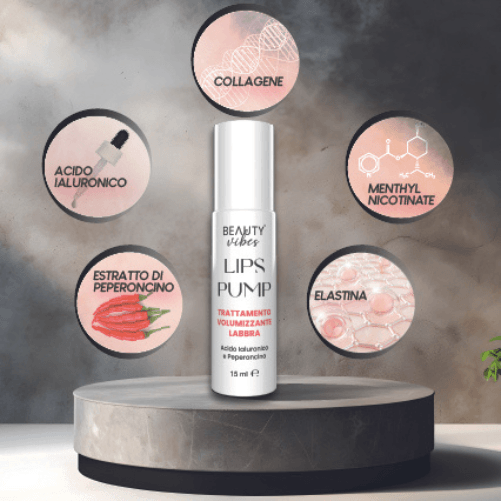 Lips-Pump-Balsamo-labbra-volumizzante-trasparente-con-effetto-rimpolpante-con-azione-emolliente-nutriente-ed-antiossidante-con-Acido-Ialuronico-Collagene-e-Peperoncino-15ml