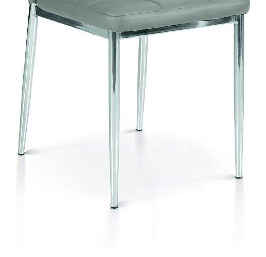 Konte.Design-Set-di-2-sedie-Brooklyn-in-similpelle-grigie-e-struttura-in-metallo-cromato
